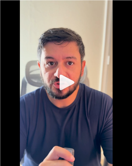Actual frame from Matthew’s video: Thirty days of creating in public