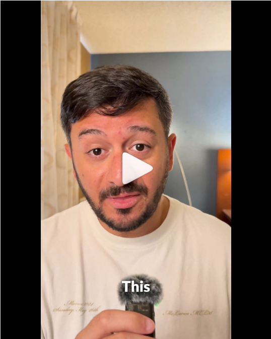 Actual frame from Matthew’s video: Staying connected at a hacker conference